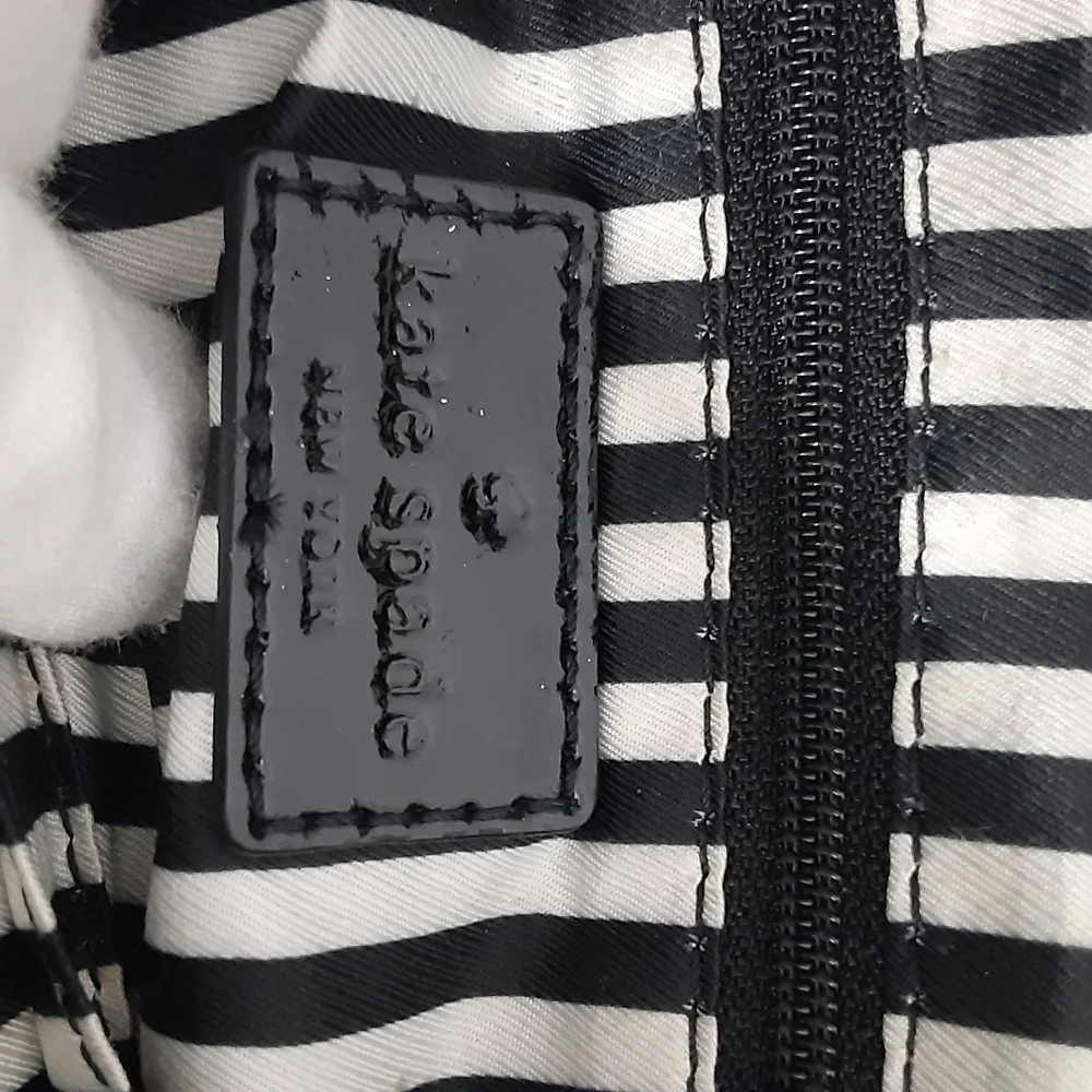 Kate Spade black leather crossbody bag